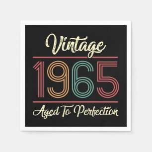 Servilleta De Papel Vintage 1965 60º cumpleaños