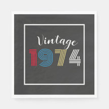 Vintage 1974 Huelga retro número 50 cumpleaños