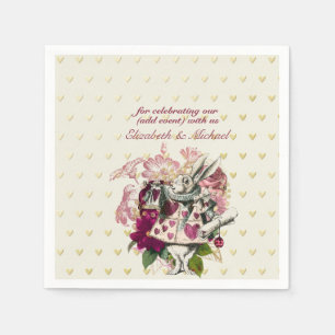 Servilleta De Papel Vintage Alice In Wonderland Tea Fiesta BABY SHOWER