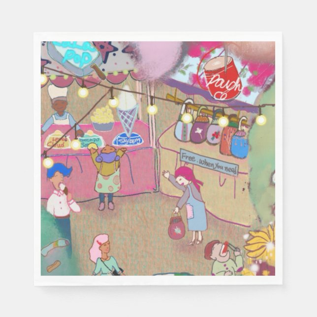 Servilleta De Papel Vintage Art Paper Napkins  (Anverso)