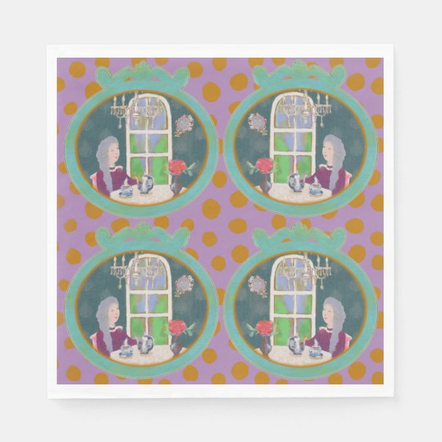 Servilleta De Papel Vintage Art Paper Napkins  (Anverso)