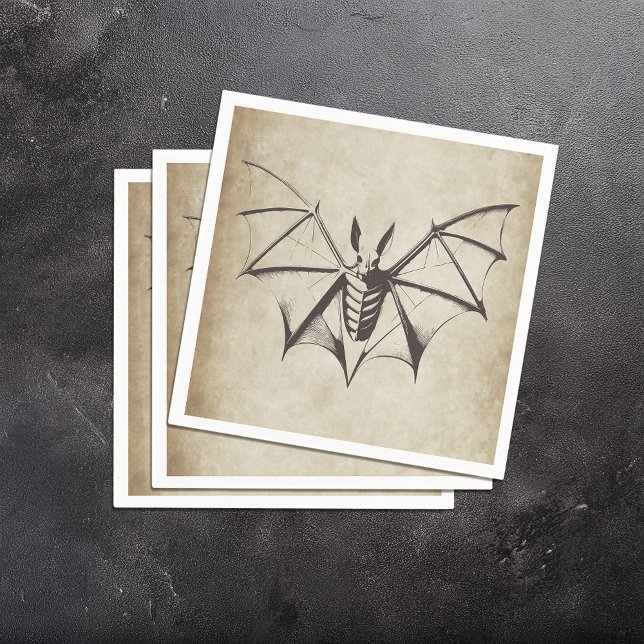 Servilleta De Papel Vintage Bat Halloween (Subido por el creador)