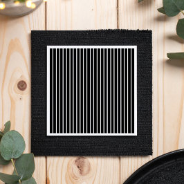 Servilleta De Papel Vintage Black Pinstripe Girl Baby Shower