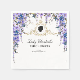 Servilleta De Papel Vintage Blue Florals Bridgerton Bridal Shower
