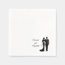 Vintage Bride and Groom Silhouette