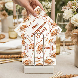 Servilleta De Papel Vintage Buttercream Bakery Business