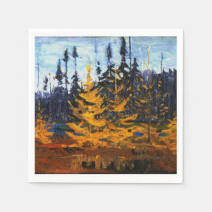 Servilleta De Papel Vintage Canadian Wilderness Tom Thomson Tamaracks