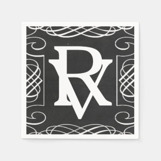 Servilleta De Papel Vintage Chalkboard Boda Napkins