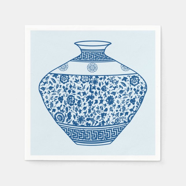 Servilleta De Papel Vintage Chinoiserie Vase Ginger Jar (Anverso)