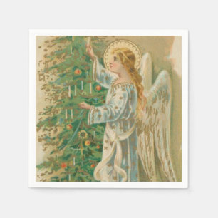 Servilleta De Papel Vintage Christmas Angel