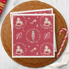 Servilleta De Papel Vintage Christmas Napkin with Soldier