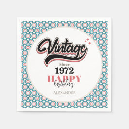 Servilleta De Papel Vintage desde 1972