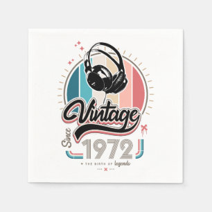 Servilleta De Papel Vintage desde audífonos de 1972