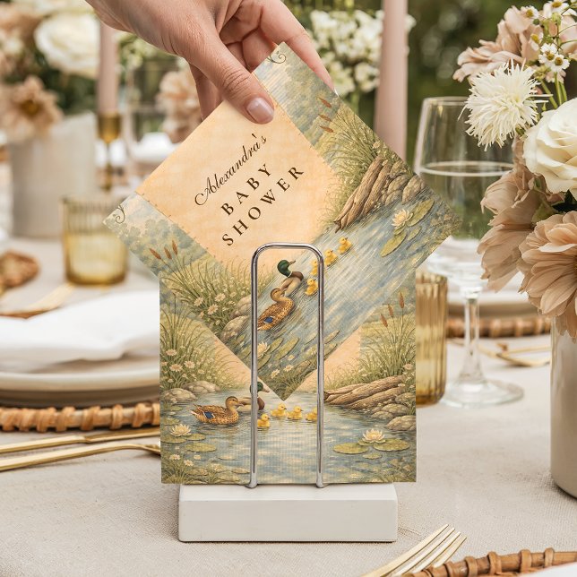 Servilleta De Papel Vintage Duck Baby Shower (Subido por el creador)