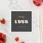 Servilleta De Papel Vintage edición limitada de 1955 70th Birthday Gif<br><div class="desc">Vintage edición limitada de 1955 70th Birthday Gift</div>