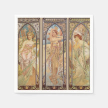 Vintage Elegante Art Nouveau Mucha Times of the Da