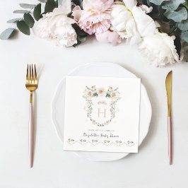 Servilleta De Papel Vintage Elegante | Baby Shower de la Princesita