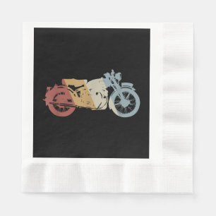 Servilleta De Papel Vintage estilo retro de motocicleta