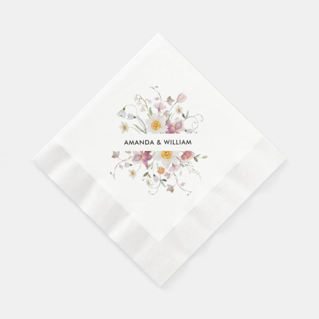 Servilleta De Papel Vintage Floral (Esquina)