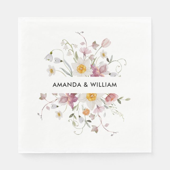 Servilleta De Papel Vintage Floral (Anverso)