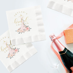 Servilleta De Papel Vintage Floral Boda Vestido Bridal Ducha Blanca