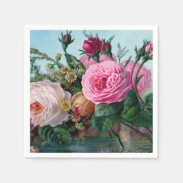 Servilleta De Papel Vintage Floral Napkin