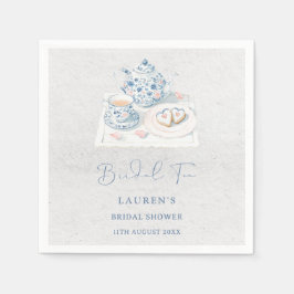 Servilleta De Papel Vintage French Toile Chinoiserie Bridal Tea Shower