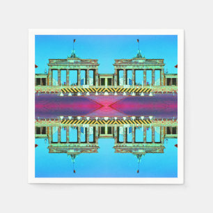 Servilleta De Papel Vintage Germany Berlín Brandenburg Gate