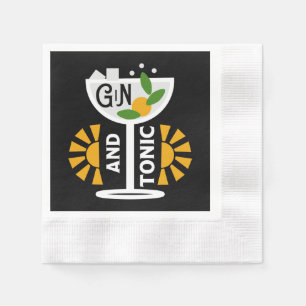 Servilleta De Papel Vintage Gin Y Tonic Art