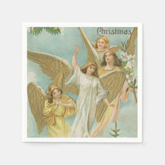 Servilleta De Papel Vintage Group of Navidades Angels