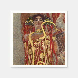 Servilleta De Papel Vintage Gustav Klimt Hygieia Arte Medicina Moderni