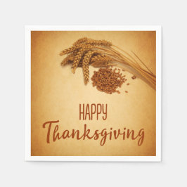 Servilleta De Papel Vintage Happy Thankcome Trin