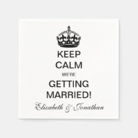 ¡Vintage Keep Calm Nos estamos casando!