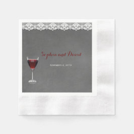 Servilleta De Papel Vintage Lace Winery Boda