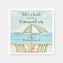 Vintage Life's a Beach Silla Cocktail Jubilación 