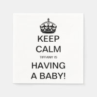 Vintage Mantener la calma Sexo Neutral Baby Shower