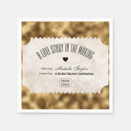 Servilleta De Papel Vintage Movie Ticket Bridal Date Ideas nocturnas