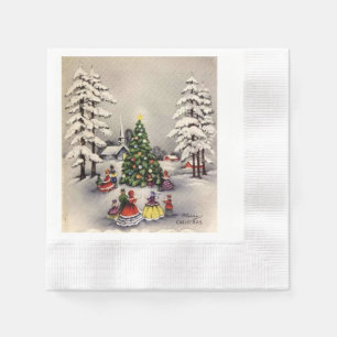 Servilleta De Papel Vintage navidad Napkins