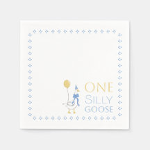 Vintage One Silly Goose Birday Napkin