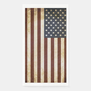 Servilleta De Papel Vintage Patriotic USA FLAG