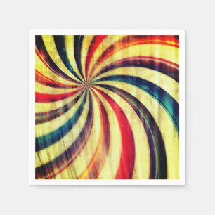 Servilleta De Papel Vintage peppermint caramelo rayado giratorio azul