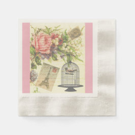 Servilleta De Papel Vintage Pink Paris