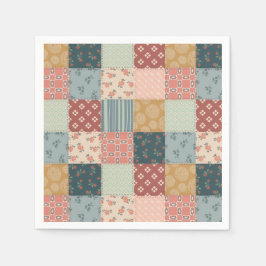 Servilleta De Papel Vintage Quilt Baby Shower Paper Napkin