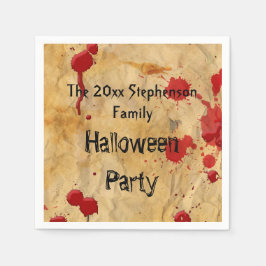 Servilleta De Papel Vintage Red Bloplter Halloween Party