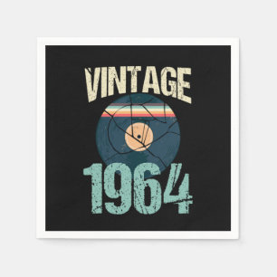Servilleta De Papel Vintage retro 1964 56 Nacimiento Vinyl Vin