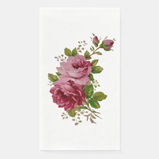 Servilleta De Papel Vintage Rose  (Anverso)