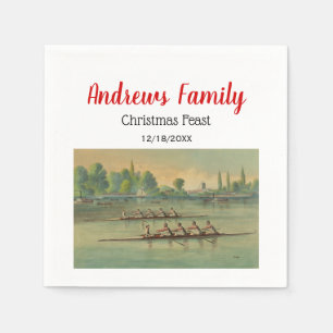 Servilleta De Papel Vintage Rowers Race Race