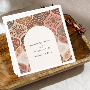 Servilleta De Papel Vintage Rustic Elegant Boda islámico Nikkah
