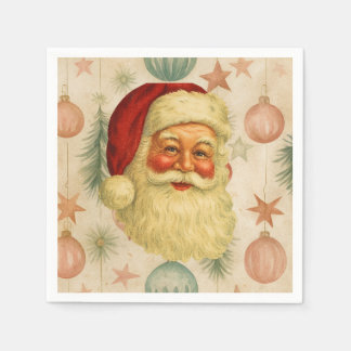 Servilleta De Papel Vintage Santa Paper Napkins