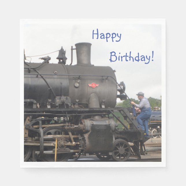 Servilleta De Papel Vintage Steam Train (Anverso)